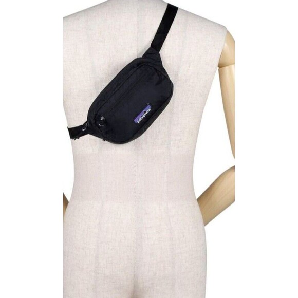 Pantagonia Fanny Pack Black Unisex Ultralight Hole Mini Hip Pack, 1L, Brand New - Picture 2 of 8